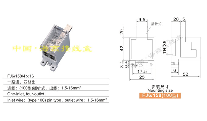 FJ6/158/4×16 一路进,四路出