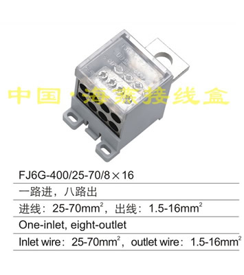 FJ6G-400/25-70/8×16 一路进,八路出