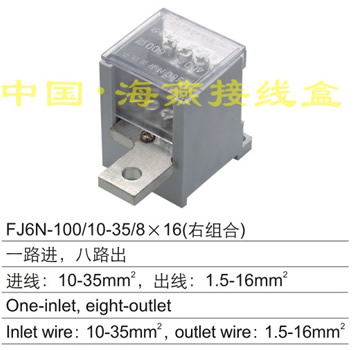 FJ6N-100/10-35/8×16(右组盒) 一路进,八路出